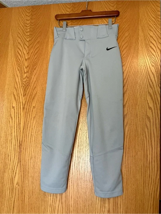 Nike Gray Baseball/Training Pants with Black Swoosh youth Medium