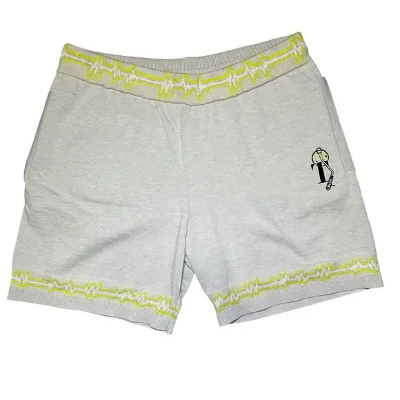 TWENTY Montreal Grey Knit Shorts NWT Heartbeat Trim Size L
