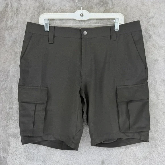 BYLT Premium Basics Kinetic Cargo Shorts‎ Mens 36 Black Stretch KN_CRGO_SHO_BLK