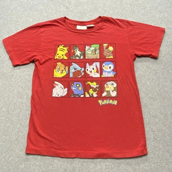 Pokemon Y2K Red Nintendo Youth Size 18 Red‎ TShirt