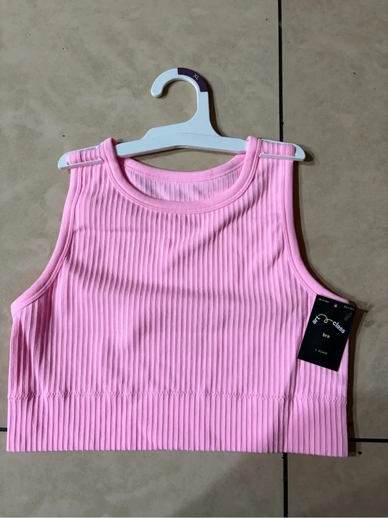 Ribbed Pink  Bra  Art Class.