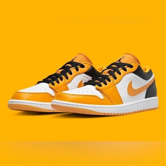 Nike Air Jordan 1 Low Taxi Steelers Yellow Black White‎ 553560-701 Size 6.5Y