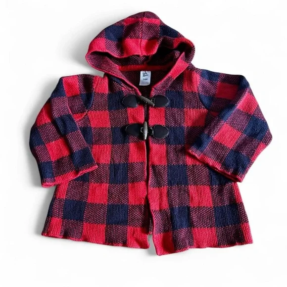 OshKosh B'gosh Red and Blue Checkered Hoodie