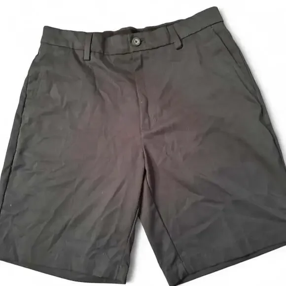 Amazon Essentials Men's Navy Flat Front Chino Shorts Size 32