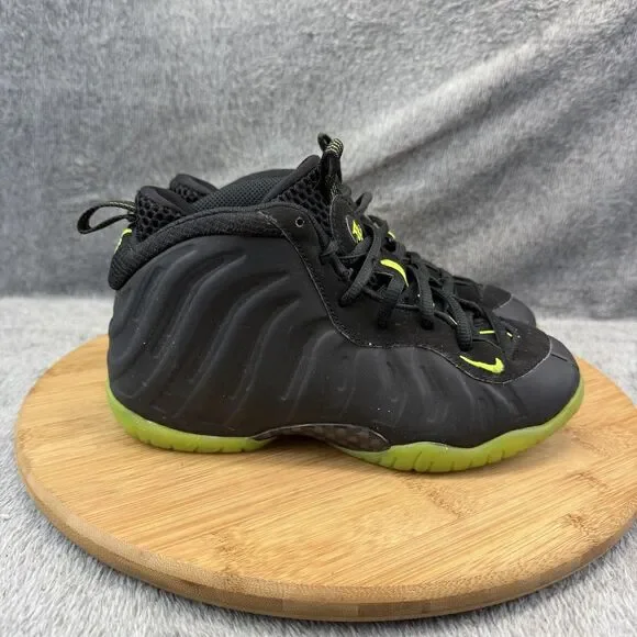 Nike Little Posite One Shoes Boys Size 2Y Black Green Basketball HF0978-001