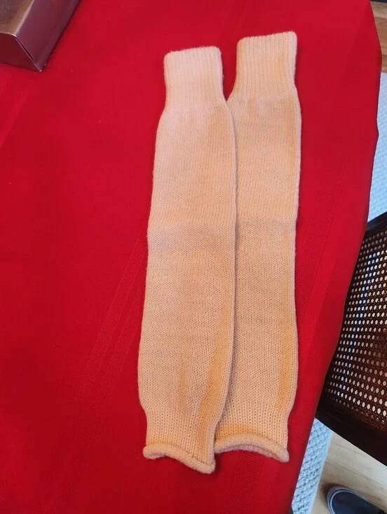 Source Unknown Cream Knit Leg Warmers