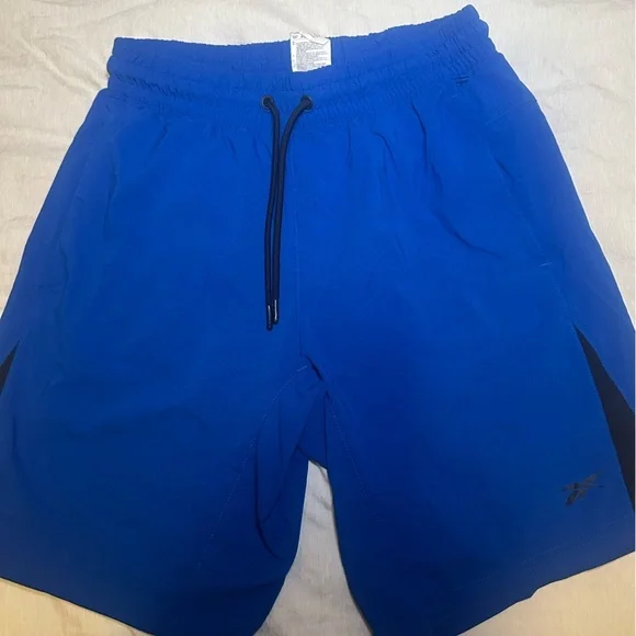 Reebok Men's Vibrant Blue Athletic Shorts
