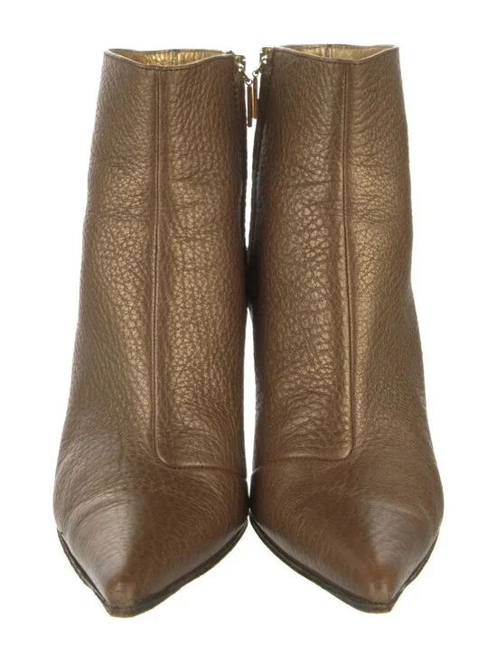 Vintage Dolce and Gabbana Bronze boots Sz 41
