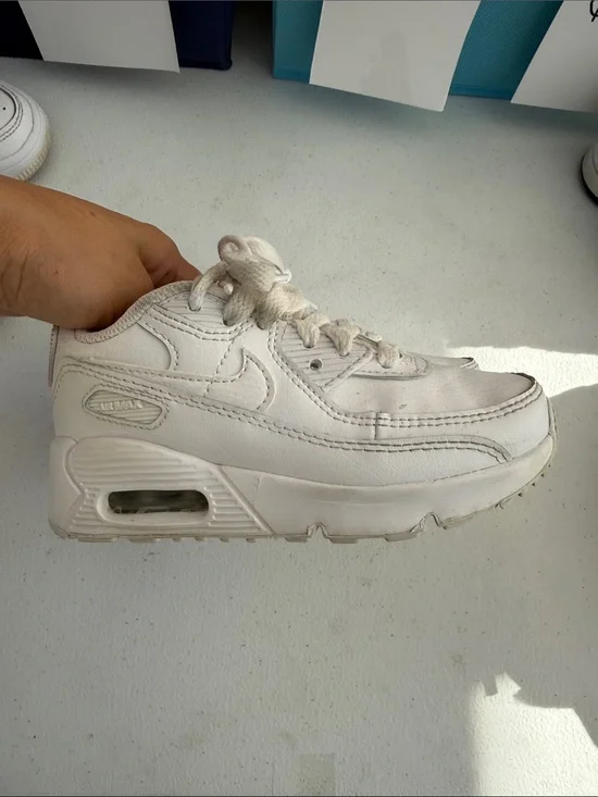 Nike White Leather Air Max Low-Top Sneaker