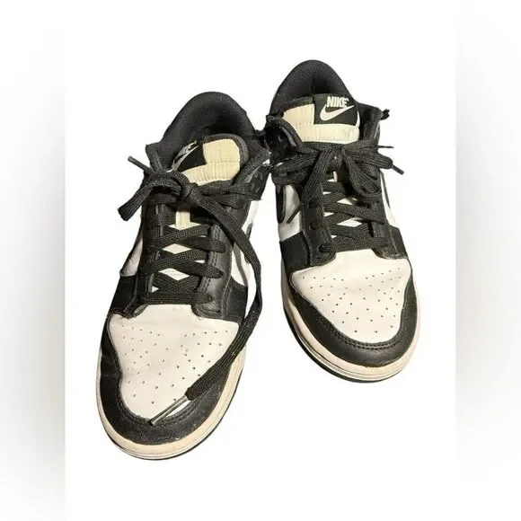 Nike White and Black Low-Top Sneaker