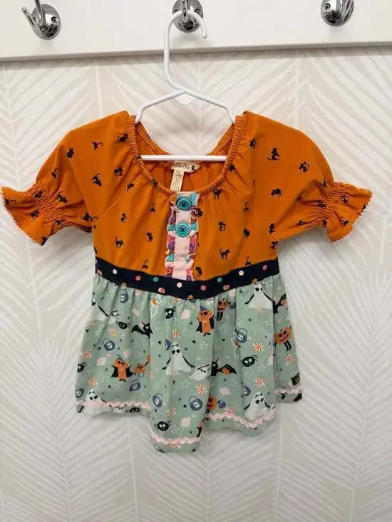Matilda Jane Fa-Boo-Lous Tunic Halloween Shirt Girls Size 4