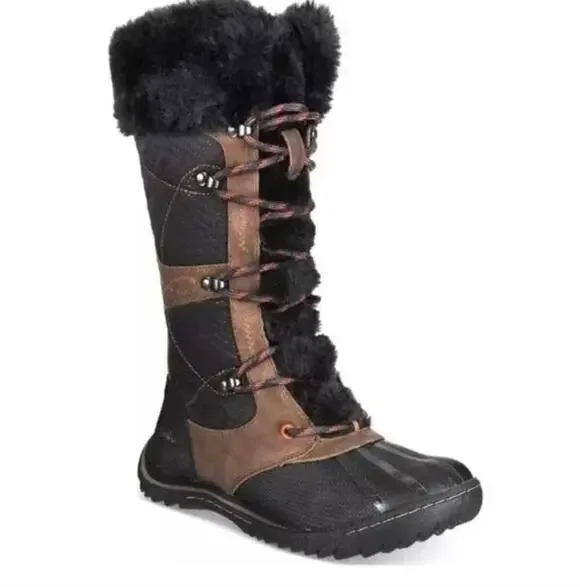 Jambu Broadway Waterproof Snow Boots 7.5 Brown Black NWT Mid Calf Insualted