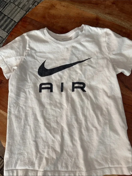 Nike White Tee with Black AIR Logo