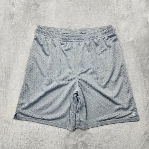 Xersion Shorts Mens 2XL Gray Mesh Quick Dry Basketball Athletic Gym Training