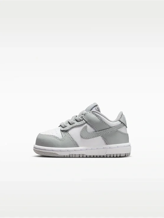 Nike Kids Nike Dunk Low in Gray and White
