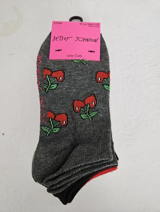 Betsey Johnson NWT 6PK Socks