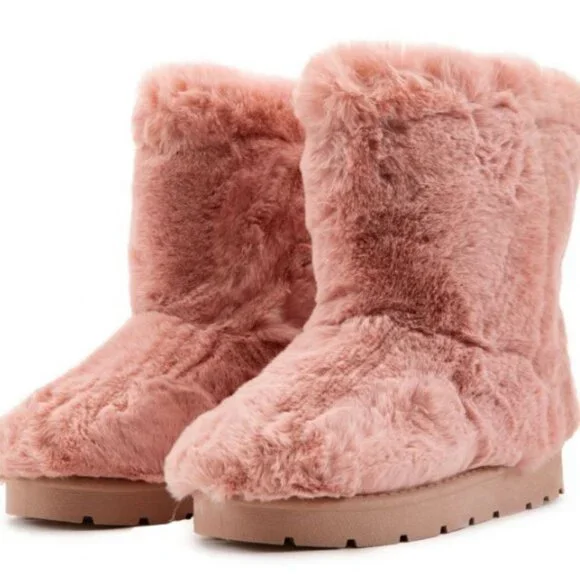 FROZEN-26 FUR BOOTS Women –  Blush Fur