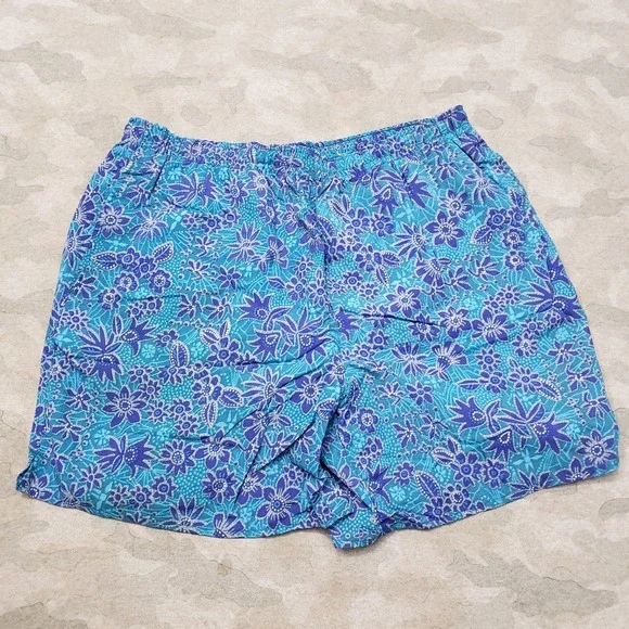 Vintage Weeds Shorts Mens 30 Blue Drawstring Surf Skate Outdoors Beach