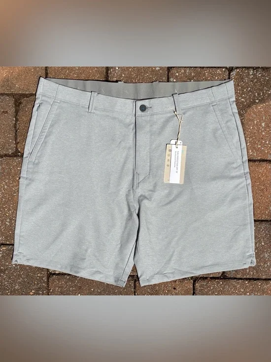 NEW  Size 40 8 inch Tommy Bahama On Par Short Mens Harbor Mist Gray Chino Shorts