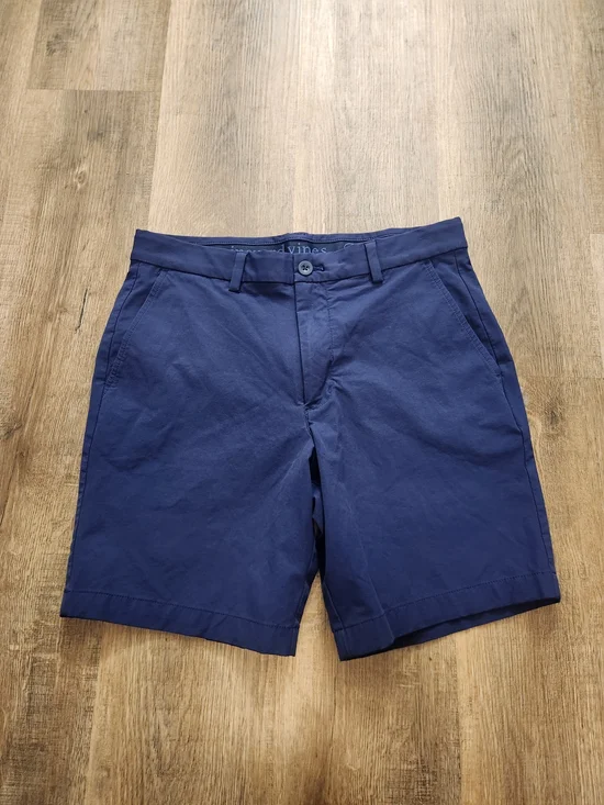 Vineyard Vines Performance Navy Flat-Front Shorts 30x8 mens
