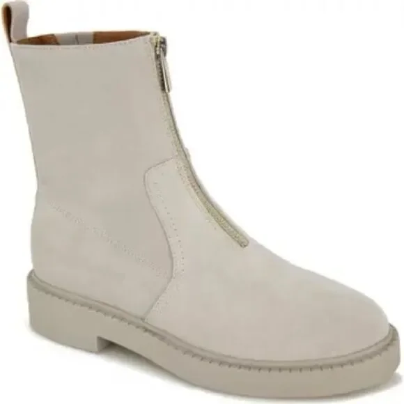 Andre Assous Vernon Water-Resistant Suede Bootie – Light Grey – Size 11 (NWOB)