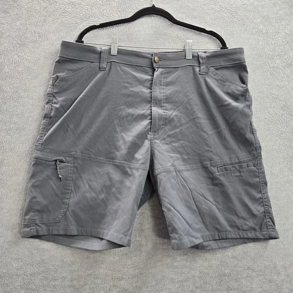 Wrangler Men Activewear‎ Shorts 40 Gray Nylon Spandex Cargo All Terrain Gear