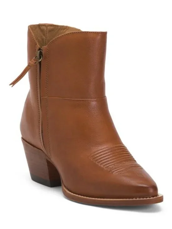 LUCCHESE Made In Brazil Leather Alexis Booties