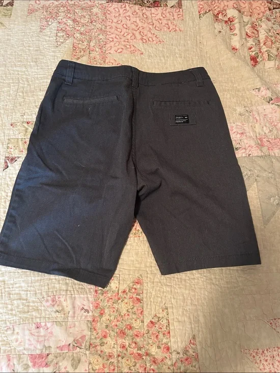 O'Neill Men's Charcoal Flat-Front Shorts