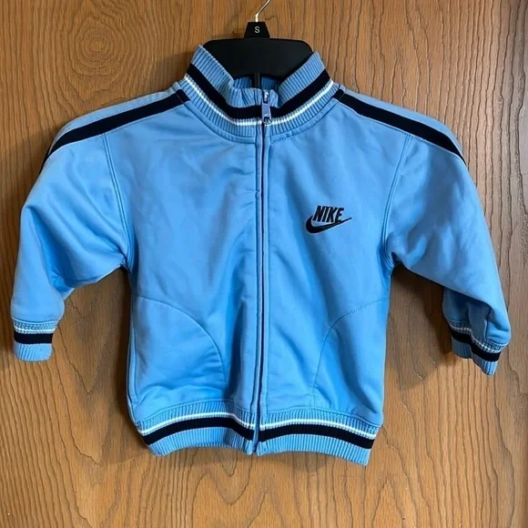 Nike 2T Blue Full‎ Zipper Track Jacket with Pockets