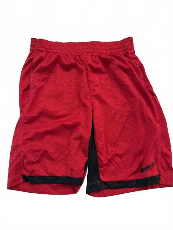 Nike Boys Large+ Dri-Fit Red Basketball Shorts Husky