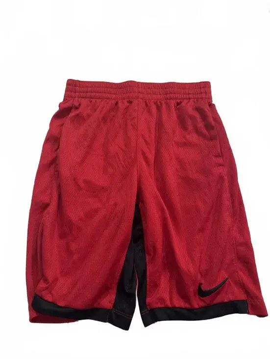 Nike Boys Dri-Fit Red Basketball Shorts L