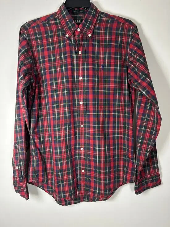 Lauren, Ralph Lauren plaid  boys junior button up shirt, Size 16  long sleeves