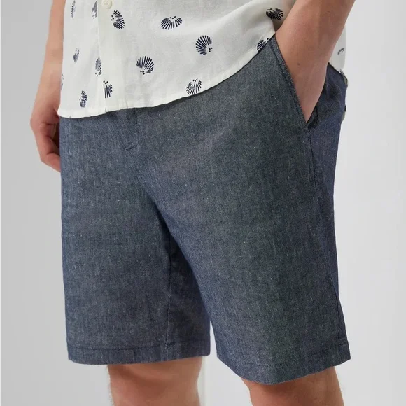 Onia Linen Blend Canvas Traveler Shorts