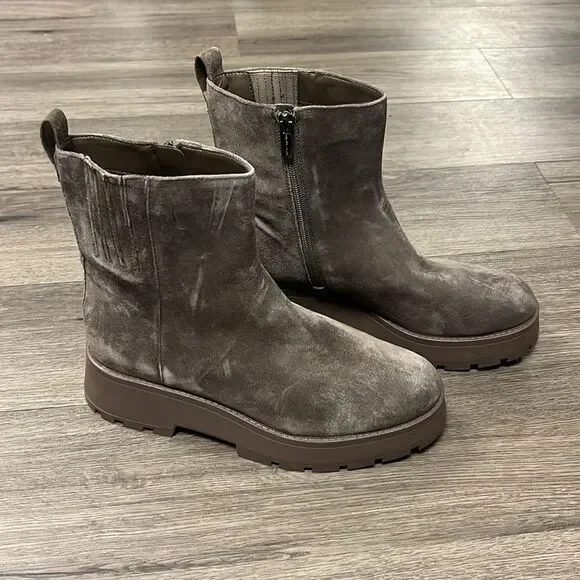 Vince Camuto Gray Suede Chelsea Boots US 8.5
