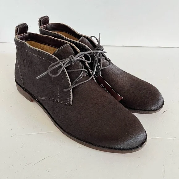 Trask Addy Chukka Calf Hair Leather Boots Brown Size 8.5 M