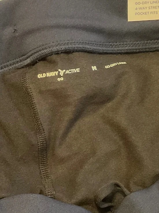 Old Navy Lined Gym Shorts Medium Navy Blue