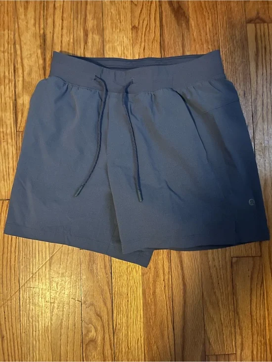 lululemon athletica blue athletic shorts
