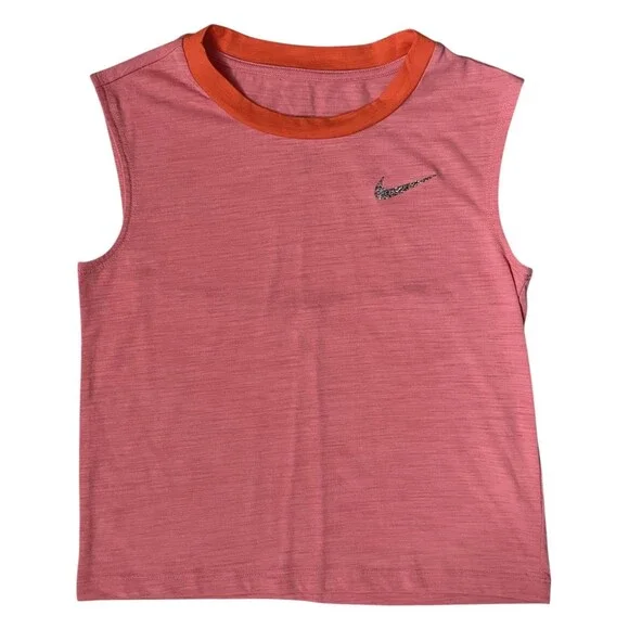Nike Yoga Girls YMD Orange/Pink Tank Top