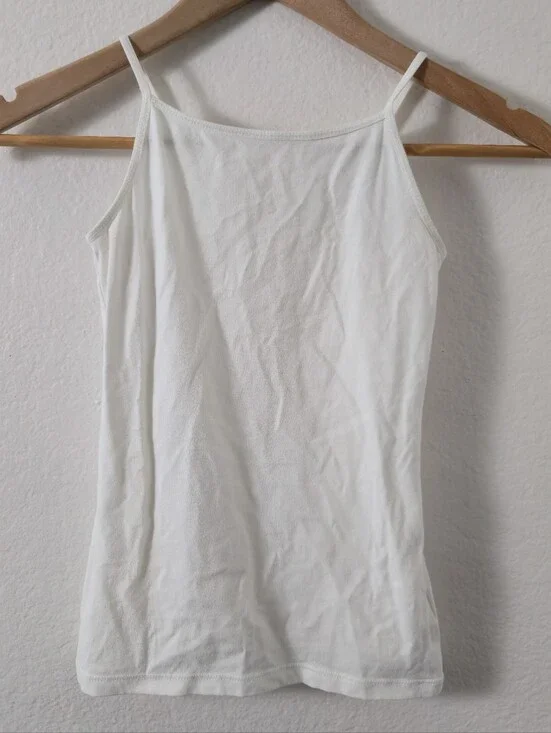 Old Navy Adjustable Straps White Tank Top