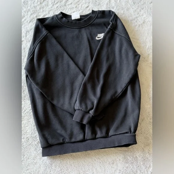 Boys, Nike Black Crewneck Sweatshirt