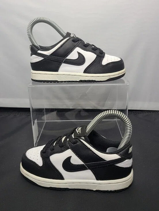 Nike Dunk Low Black White Panda CW1588-100 kids Size 1Y