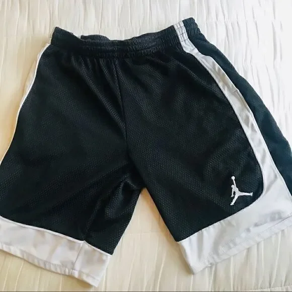 Nike Jordan black and white sports shorts
