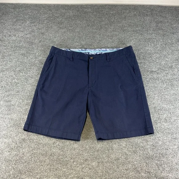 Tommy Bahama IslandZone Shorts Mens 38 Navy Performance Stretch Casual Golf