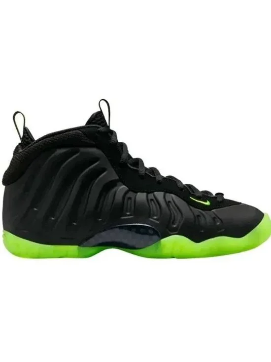 Nike Little Posite One Big Kids (GS) Sneakers Black Volt Boys Youth 4 4Y NIB