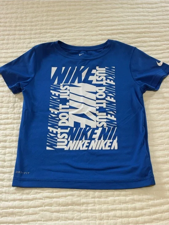 Boys Nike Royal Blue Short Sleeve Graphic Tee