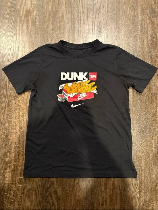 Kids XL Nike 'Dunk Em' Black Graphic Tee, Worn 1x!
