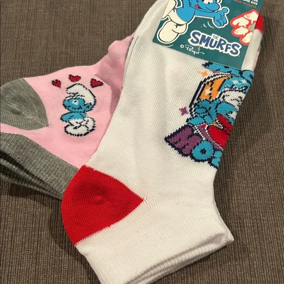 Smurfs Socks 2pack OS NWT