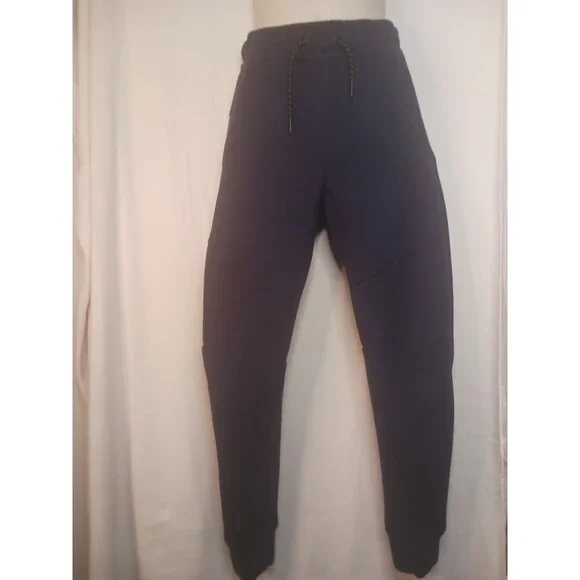 Nike Tech Fleece Jogger Pants Boys Small Dark Blue Tapered Sweatpants