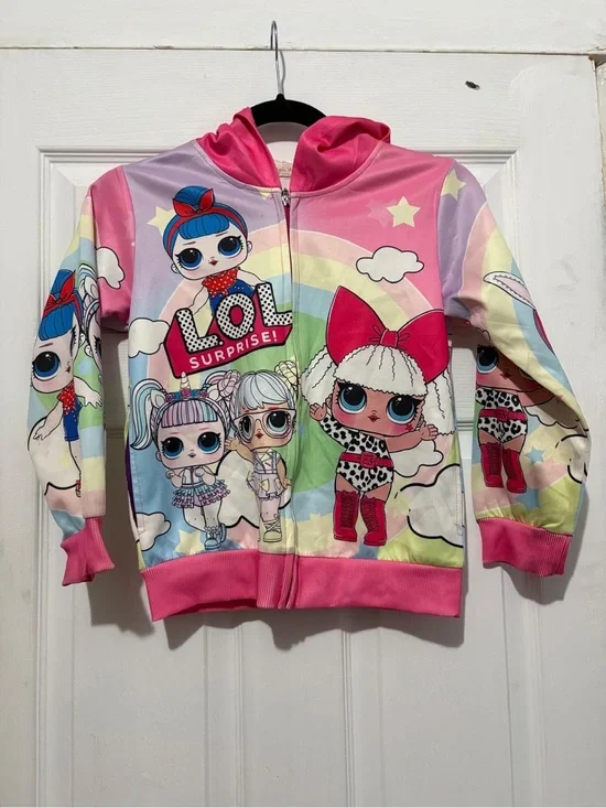 L.O.L. Surprise! Pink Rainbow Character Zip Hoodie