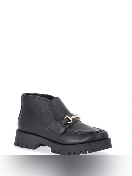 Madden NYC Women's Faux Suede Lug Sole Loafer Booties NEW